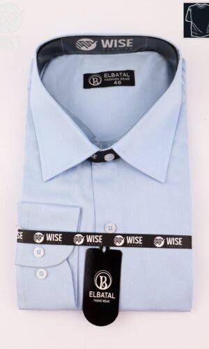 قميص لبني كلاسيك 100% قطن