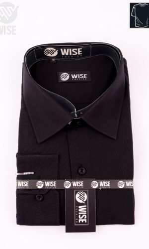 قميص اسود كلاسيك 100% قطن